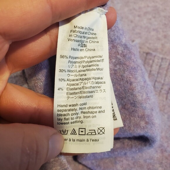 J Crew Turtleneck Sweater in Supersoft Yarn Wool Alpaca Blend Size Small - Picture 11 of 11